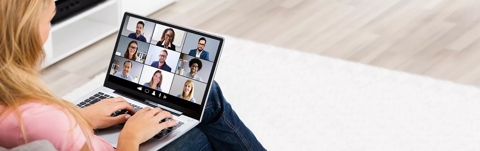 Person attending an ISPE Pharma Webinar